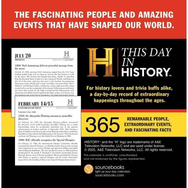 History Channel This Day in History 2026 Boxed Calendar - Samsclub.com