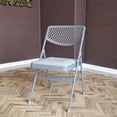 thumbnail image 1 of COSCO Ultra Comfort Commercial XL Premium Fabric Padded Folding Chair, Gray, 1 of 9