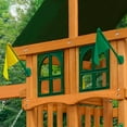 thumbnail image 4 of Gorilla Playsets Avalon Treehouse Wood Swing Set with Vinyl Canopy and Trapeze Arm, 4 of 8