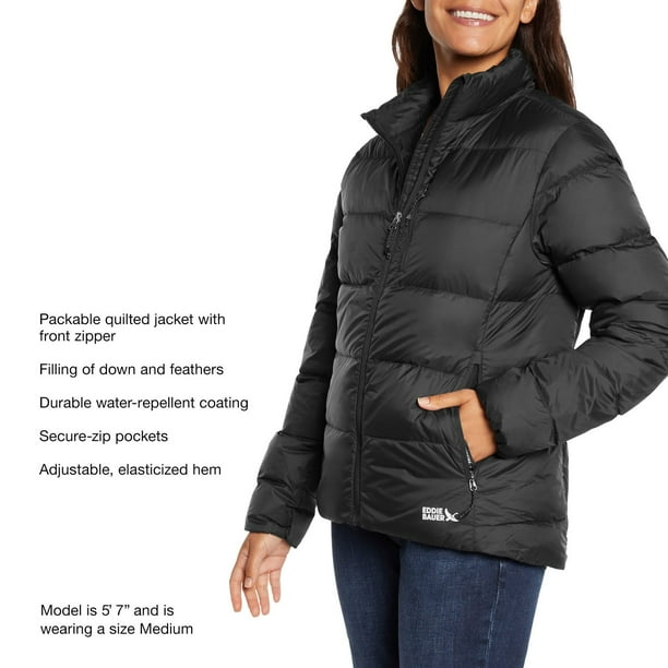 ジャケット・アウター 00s eddie bauer down puffer jacket Vintage Eddie Bauer Goose Down Green Snap Button Puffer Coat