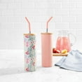 thumbnail image 5 of Member's Mark 24-oz Stainless Steel Insulated Tumblers With Wood Lids And Stainless Steel Straws, Assorted Colors 2 pk., 5 of 6