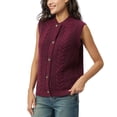 thumbnail image 6 of Frye Women's Cable Knit Sweater Vest, 6 of 9