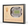 thumbnail image 1 of YouTheFan Arizona State Sun Devils 25-Layer Football Stadium View 3D Wall Art, 1 of 5