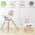 thumbnail image 5 of Evolur Multifunctional Zoodle High Chair, Choose Color, 5 of 13