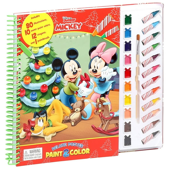 Deluxe Poster Paint & Color: Mickey Christmas, Mixed Media