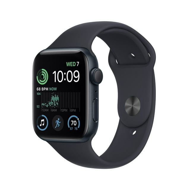 Apple Watch SE, 2nd Generation GPS 44mm Aluminum Case with Sport Band and Band Size