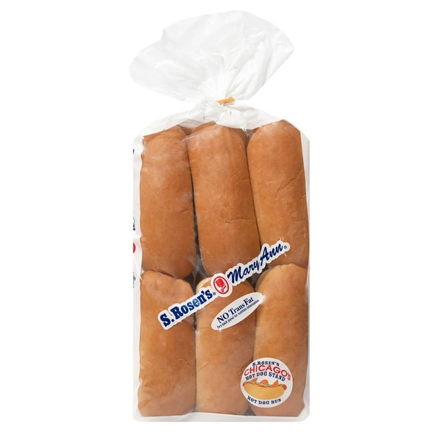 S. Rosen's Mary Ann Plain Hot Dog Buns 12 ct.