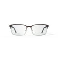 thumbnail image 1 of Geoffrey Beene XL G449 Brown Rectangular Eyeglasses, 1 of 5