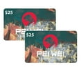 thumbnail image 1 of Pei Wei $50 Gift Card Multi-Pack, 2 x $25, 1 of 3