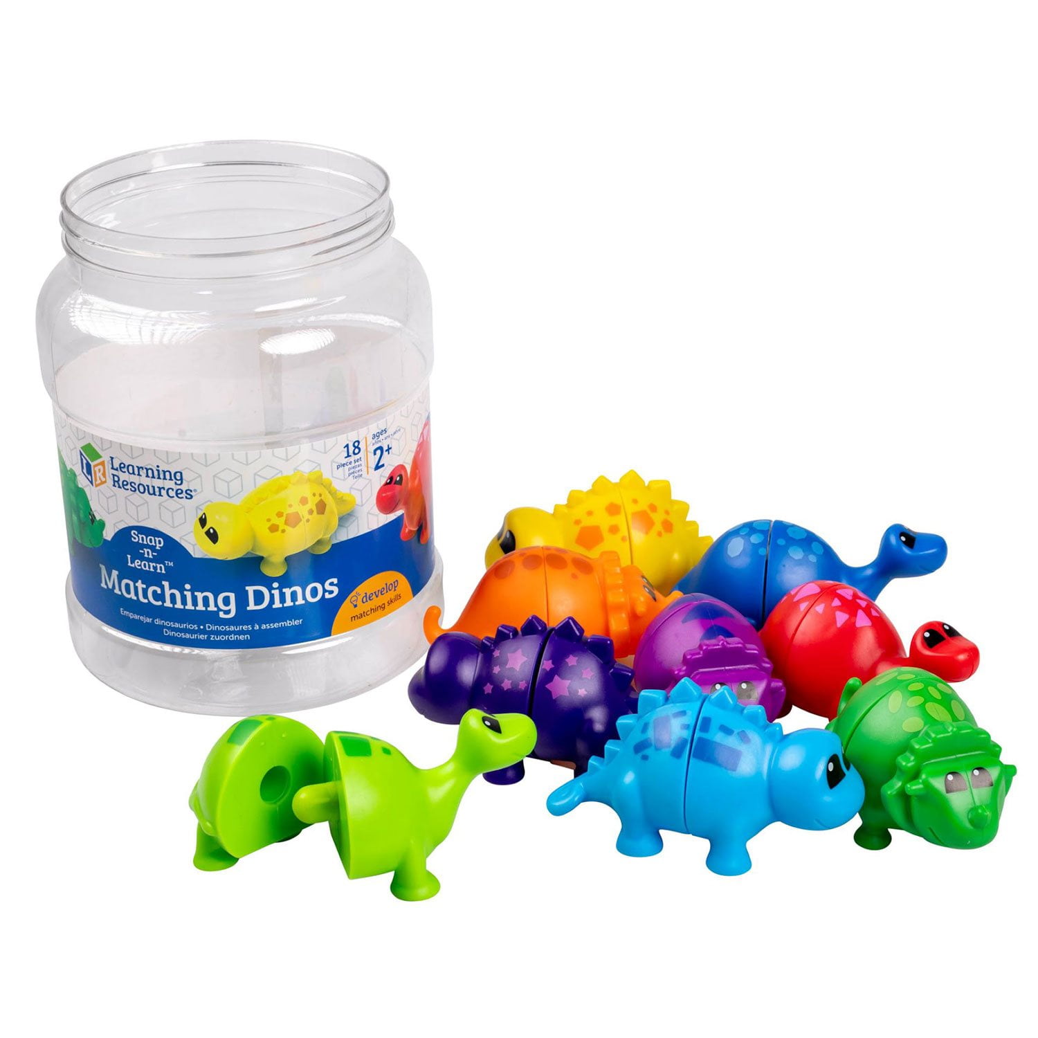 Learning Resources Snap-N-Learn Matching Dinos, Mixed Media