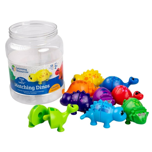 Learning Resources Snap-N-Learn Matching Dinos, Mixed Media