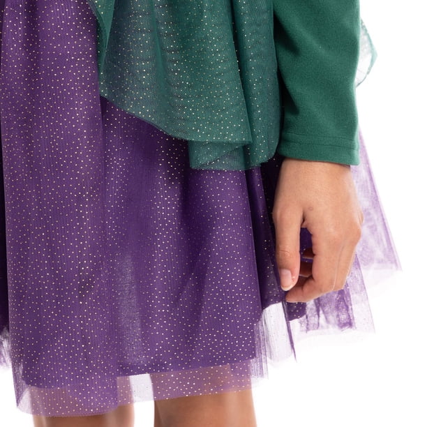 purple and green tutu dress Aurora Character Ls Pink