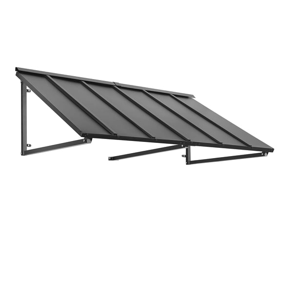 Awntech Houstonian Fixed Metal Awning, Choose Size