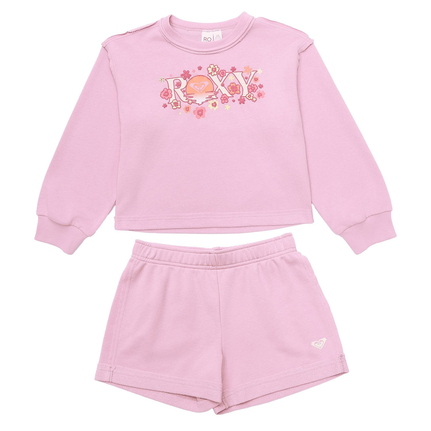 Roxy Girls 2-Piece Short and Long Sleeve Tee Set - Samsclub.com