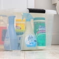 thumbnail image 5 of IRIS USA 32 Qt WeatherPro Storage Box with Gasket Seal, Clear, 4 Piece Set, 5 of 5
