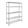 thumbnail image 1 of Seville Classics UltraDurable 5-Tier NSF Steel Shelving, 60" W x 24" D x 76" H, 1 of 1