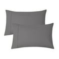 thumbnail image 1 of Purity Home 300-Thread-Count Organic Cotton Brushed Percale Pillowcases, Assorted Sizes, 1 of 8