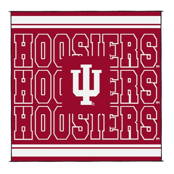 Logo Brands Indiana Hoosiers 106"x106" Rally Mat