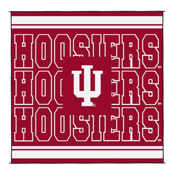 Logo Brands Indiana Hoosiers 106"x106" Rally Mat