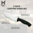 thumbnail image 8 of Member's Mark 7" Non-Slip Handle Santoku Slicing Knife, 2 pk., 8 of 9