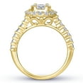 thumbnail image 2 of 2.0 CT. T.W. Round Cut Halo Diamond Ring & Band Set in 14K Gold, 2 of 13