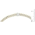 thumbnail image 5 of Miami Cuban Pave Chain Necklace in 14K Two-Tone Gold, 5 of 5