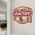 thumbnail image 3 of YouTheFan Oklahoma Sooners 17"x12.5" 3D Multi-Layered Fan Cave Sign, 3 of 5