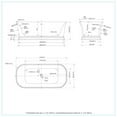 thumbnail image 9 of details by Becki Owens Freestanding Bathtub with Center Drain in Glossy White, 67" L x 31.5" W x 23.5" H, 9 of 13