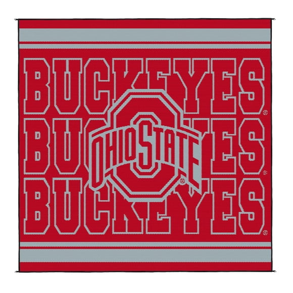 Logo Brands Ohio State Buckeyes 106"x106" Rally Mat