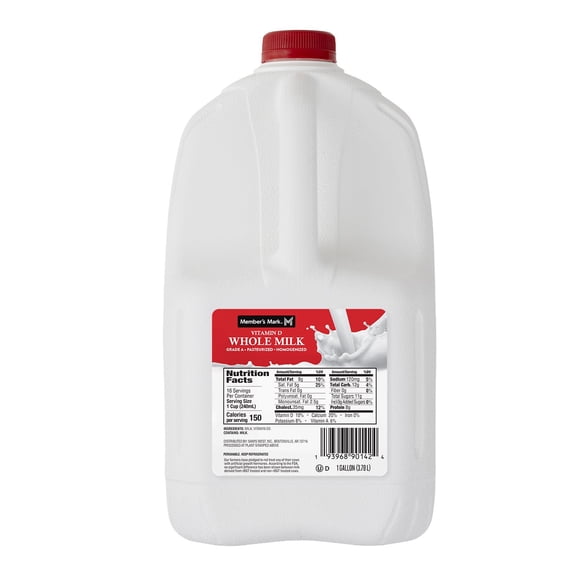 Member’s Mark Vitamin D Whole Milk, 1 gal.