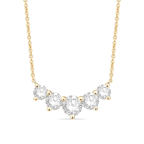 1.50 CT.T.W. Lab Created Diamond Fashion Pendant in 14K Yellow Gold