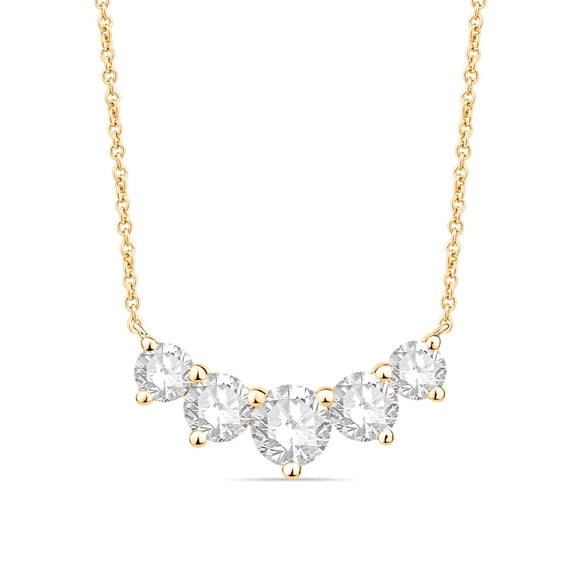 1.50 CT.T.W. Lab Created Diamond Fashion Pendant in 14K Yellow Gold