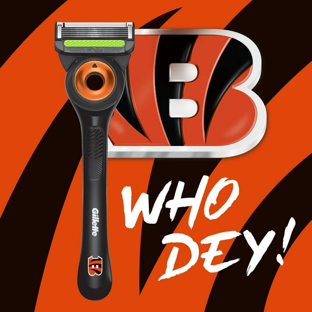 Gillette Labs NFL Cincinnati Bengals Men's Razor, Handle + 8