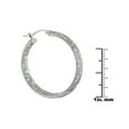 thumbnail image 4 of Hoop Earring and Bangle Bracelet Set in Sterling Silver, 4 of 7