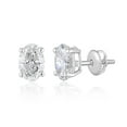 thumbnail image 3 of Lab Created 2.00 CT. T.W. Fancy Cut Diamond Stud Earrings in 18K Gold, 3 of 8