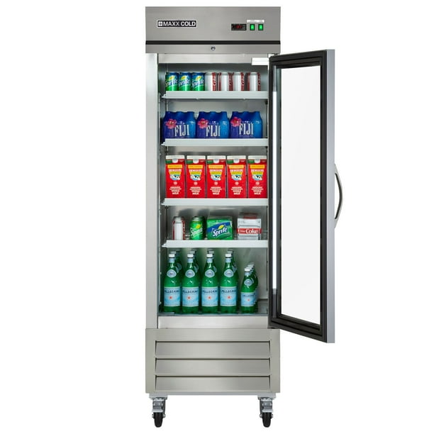 Maxx Cold X-Series Single Glass Door Commercial Refrigerator