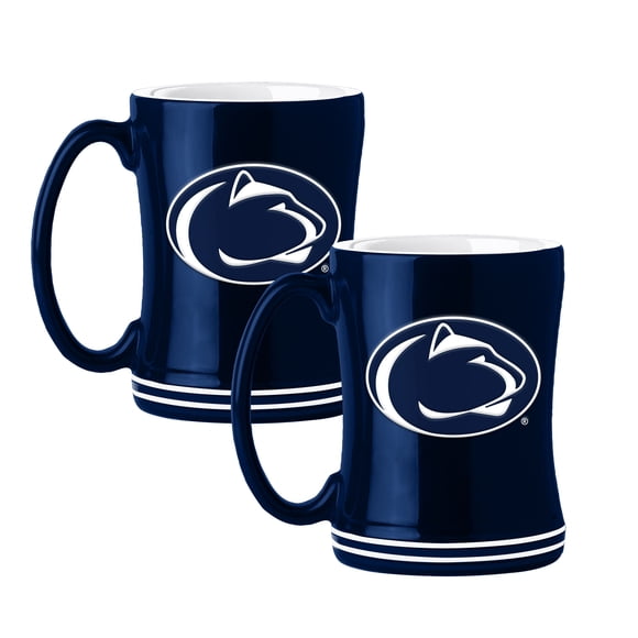Logo Brands Penn State Nittany Lions 14oz Relief Mug Set