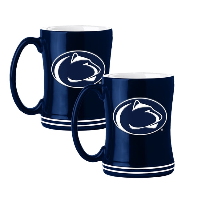 Logo Brands Penn State Nittany Lions 14oz Relief Mug Set
