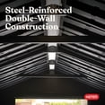 thumbnail image 11 of Keter 7.5' x 15' Newton Plus Resin Outdoor Shed Durable Storage, Graphite, 11 of 20