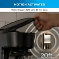 thumbnail image 2 of Enbrighten Motion-Sensing Dimmable LED Night Light, Louver Shade, Brushed Nickel, 2 Pack, 2 of 6