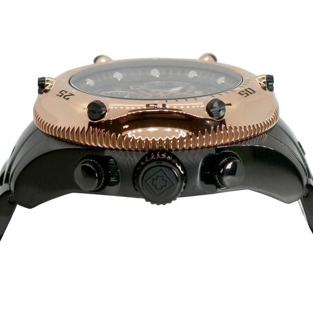 Invicta Men's Pro Diver Quartz 51mm Black Stainless Steel, Black