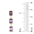 thumbnail image 4 of Emerald Cut Gemstone Dangle Earrings in 14K Gold, 4 of 4