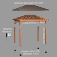thumbnail image 12 of Backyard Discovery Barrington Cedar Gazebo with Powerport, Choose Size, 12 of 12