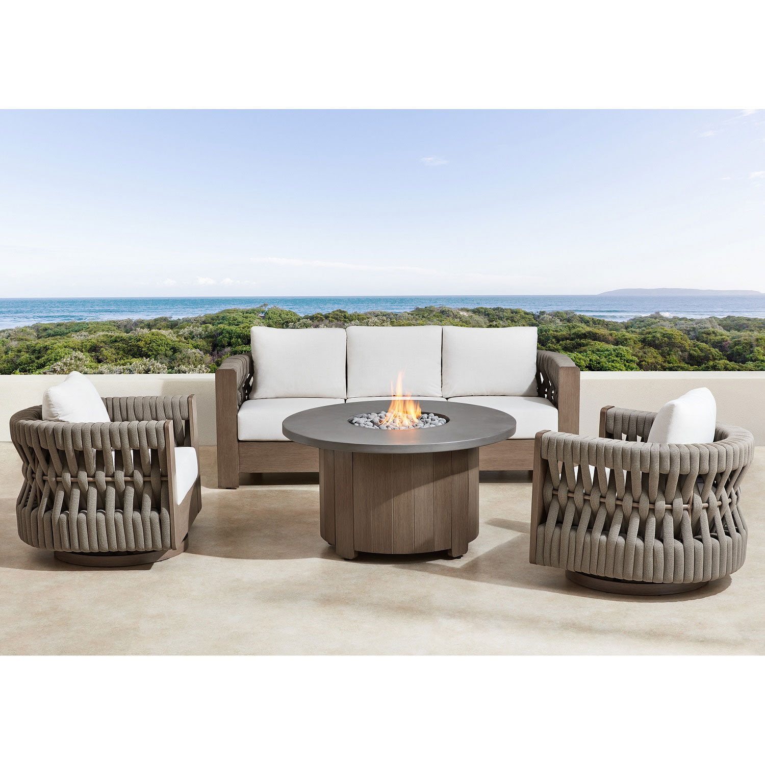 Member's Mark Halifax 4-Piece Deep Seating Set with Fire Pit