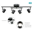 thumbnail image 4 of Globe Electric Walton 4-Light 29W Integrated LED Track Lighting in Matte Black, 4 of 8