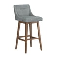 thumbnail image 2 of HH2 Home Upholstered Tapered Back Wood Adjustable Height Swivel Bar Stool, 2 of 20