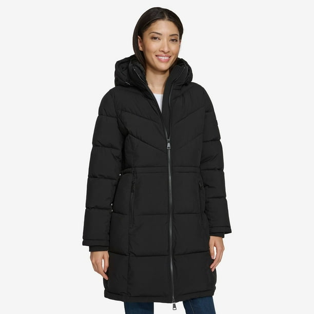 DKNY Women's Long Puffer Jacket