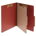 thumbnail image 1 of ACCO Pressboard 25-Pt 4-Section Classification Folders, Earth Red Letter, 10ct., 1 of 5