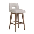 thumbnail image 2 of HH2 Home Upholstered Key Back Wood Adjustable Height Swivel Bar Stool, 2 of 19