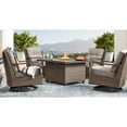 thumbnail image 1 of Member's Mark Newcastle Fire Pit Chat Set with Sunbrella Fabric, 5pc, 1 of 6